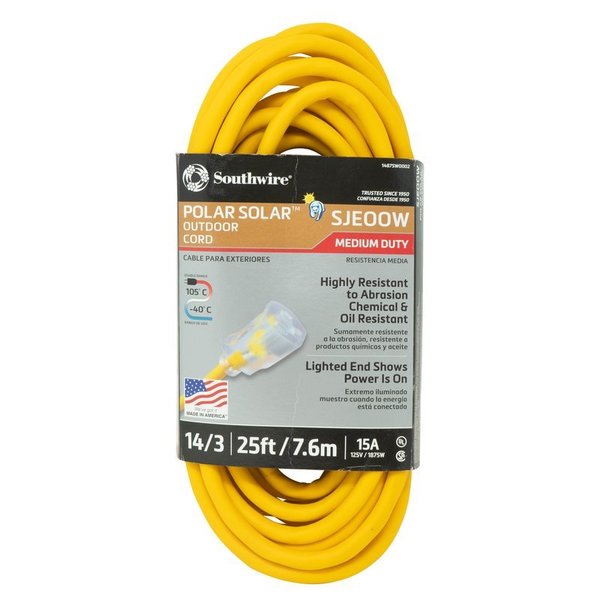 Southwire 25' 14/3 Out Ext Cord 01487